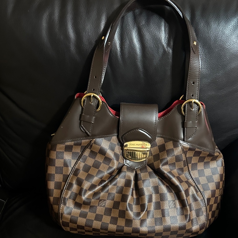 Louis Vuitton Dark Brown Checkered Shoulder Bag UV
